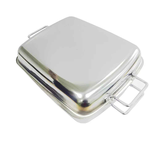 Afritail Stainless -Steel- Large- Double- Roaste